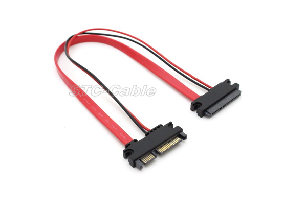 SATA 22pin مالیٹو SATA 22pin خاتون 2pin طاقت کیبل