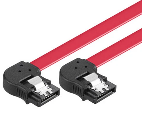 ہارڈ ڈرائیور کیبل SATA ساکٹ 7 پن بائیں زاویہ کیبل کو بائیں