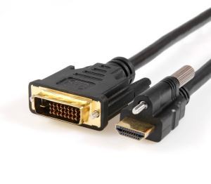 پی سی لیپ ٹاپ HDTV Porjector کے لئے بند رابط رابط HDMI کے لئے DVI D آؤٹ پٹ اڈاپٹر کیبل